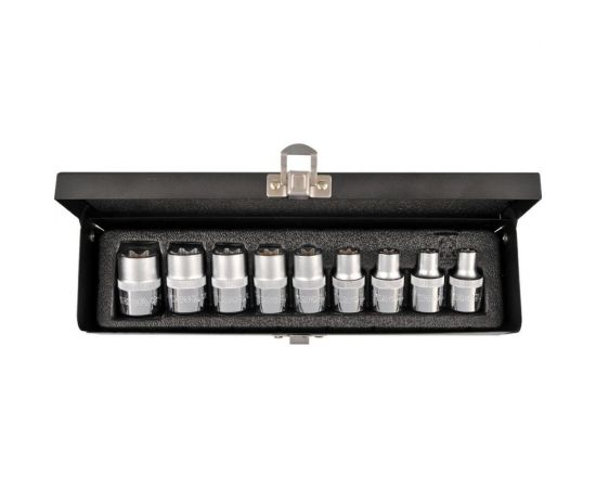 Набор торцевых головок ТОRХ Е10-Е24 9 шт. YATO YT-0521 – изображение 2