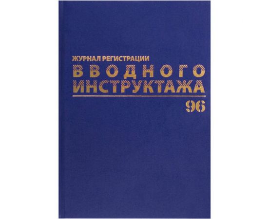 Журнал регистрации вводного инструктажа BRAUBERG 96 листов, А4 200х290 мм, бумвинил, офсет, 130258 – изображение 2