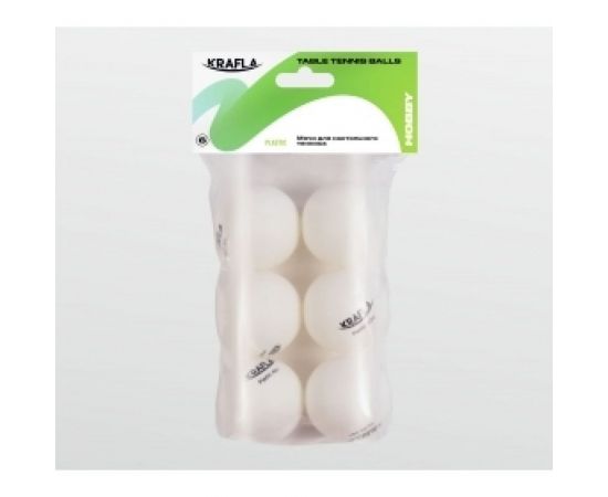 Набор для настольного тенниса Krafla мяч, без звезд, 6 шт KFL-AQB-WT60 – изображение 2