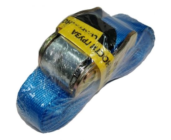 Стяжной ремень с пружинным замком UVE 600 daN, 3 м, 25 мм, синий RS-25-600-3-blue – изображение 3