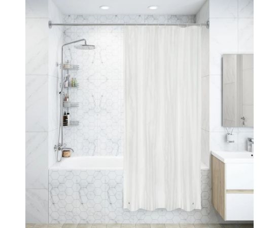 Шторка для ванной VIDAGE Банги с кольцами, 120x200 1327034 – изображение 3