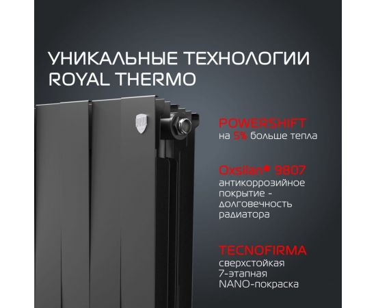 Радиатор Royal Thermo PianoForte 300 /Noir Sable - 10 секц. НС-1346055 – изображение 4