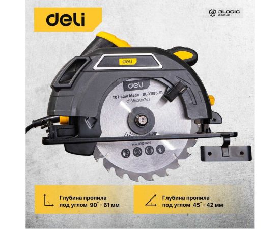 Циркулярная пила DELI DL-YJ185-E1 1300 Вт 103011 – изображение 5