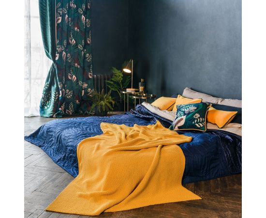 Декоративная подушка Moroshka Shangri La 40x40 см, на потайной молнии, цвет зеленый, желтый D02-49 – изображение 6