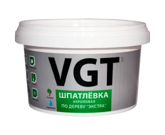 Шпаклевка по дереву VGT Экстра дуб светло-серый, 1 кг 11607363 