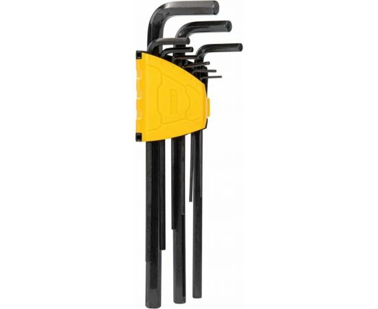 Набор сверхдлинных шестигранных ключей DELI dl231309h материал Cr-V, 1,5, 2, 2,5, 3, 4, 5, 6, 8, 10 мм, пластиковый держатель, 9 шт. 104512 