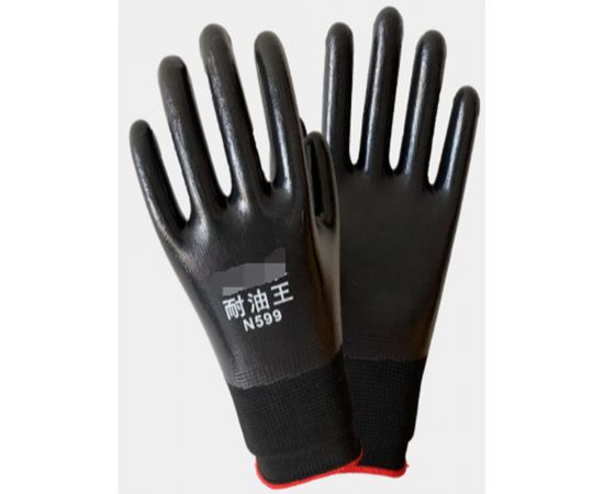 Рабочие перчатки PARK с нитриловым покрытием, полный облив, маслобензостойкие oil1, размер l 106737 