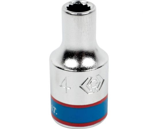 Торцевая стандартная двенадцатигранная головка 1/4"", 4мм KING TONY 233004M 
