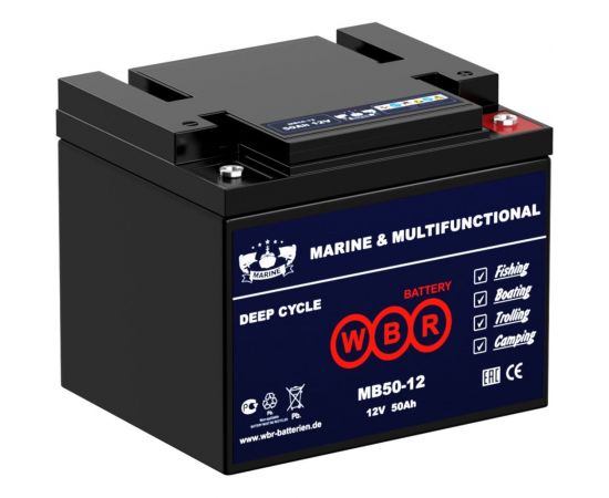 Тяговый аккумулятор для лодочного электромотора WBR MB 50-12 