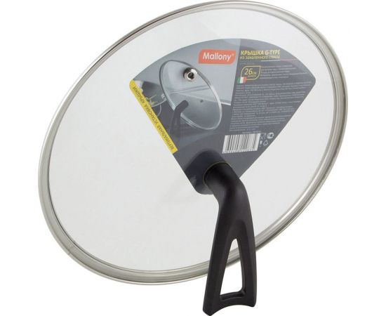 Крышка с бакелитовой ручкой Mallony G-type VETRO-SPECIAL закаленное стекло, 26 см 987034 