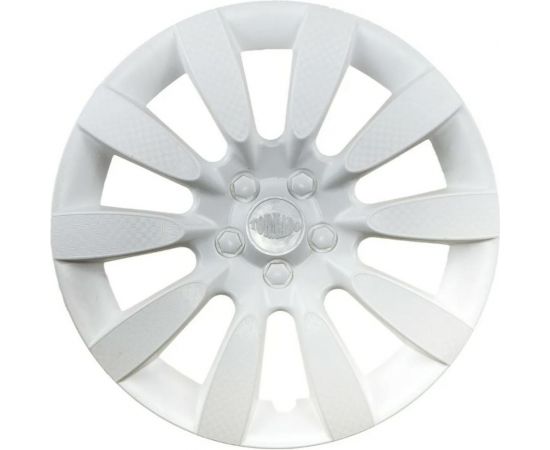 Колпаки LION ТОРНАДО R16, белый глянец, карбон, комплект 2 шт. LW1622 