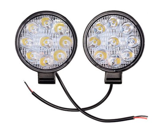 Светодиодная фара SKYWAY OFF ROAD 84х100х17мм, 27W 6000К 9 диодов, 2 шт. S07201096 