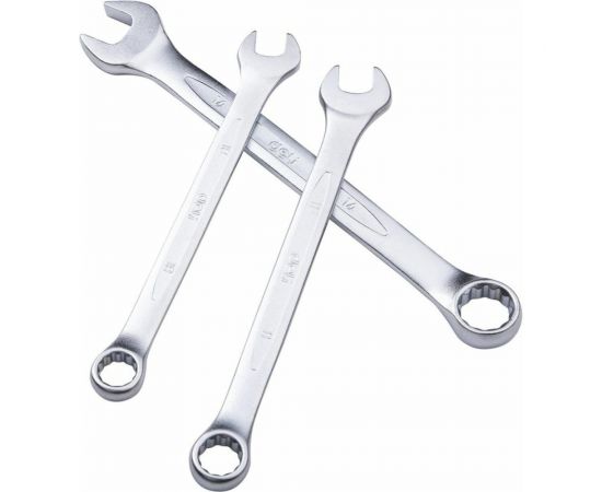 Набор комбинированных гаечных ключей DELI dl130014a матовая хромированная поверхность, тканевая упаковка, 14 шт. 104509 – изображение 20