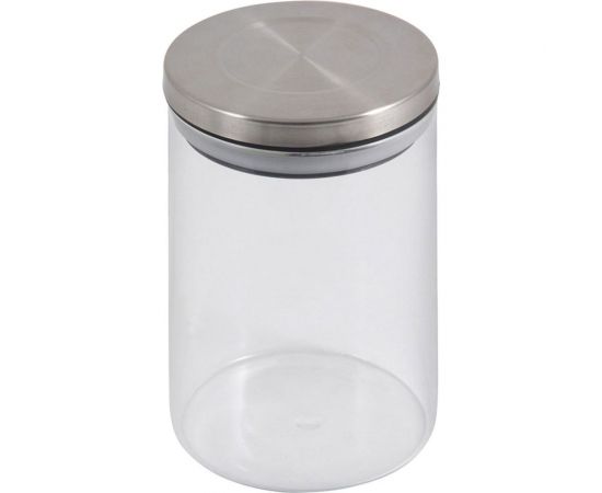 Стеклянная банка для сыпучих продуктов Mallony OCEANO с крышкой из нержавеющей стали объем 0.6 л 004461 – изображение 2