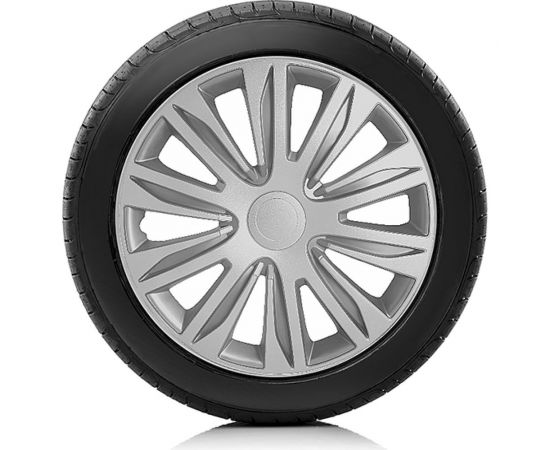 Колпаки на колёса AUTOPROFI комплект из 4 шт, размер 15, 370мм WC-2010 SILVER 15 – изображение 2