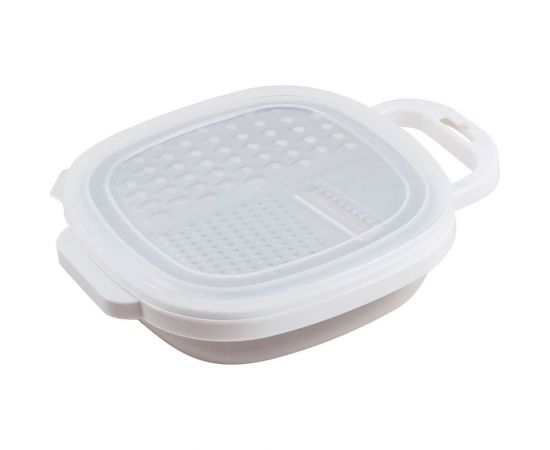 Терка Mallony GR-228W с контейнером и крышкой, цвет белый 965016 – изображение 2