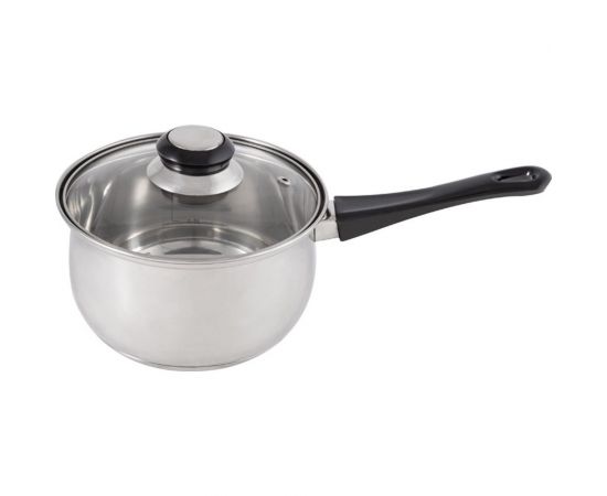 Ковш Mallony BAK с крышкой, объем 1,9 л, из нержавеющей стали и с бакелитовой ручкой 009356 – изображение 2