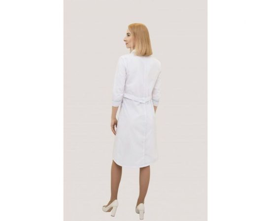 Женский халат Tekca Line Эконом 3 белый/бирюза, р.52-54, рост 158-164 2028336255619 – изображение 2
