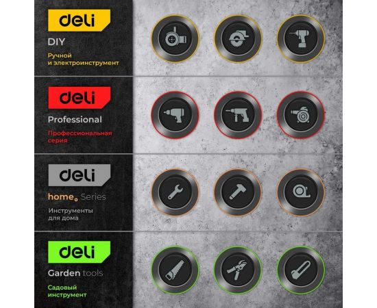 Набор комбинированных гаечных ключей DELI dl130014a матовая хромированная поверхность, тканевая упаковка, 14 шт. 104509 – изображение 22