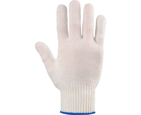 Плотные трикотажные перчатки Фабрика перчаток, с ПВХ, 10 класс, 6 нитей, белые, р.L 6-10-ПЛ-БЕЛ-(L) – изображение 3