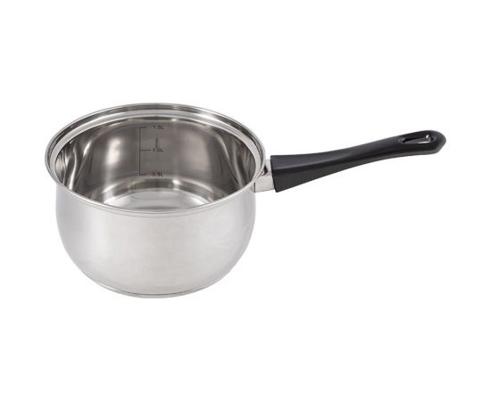 Ковш Mallony BAK с крышкой, объем 1,9 л, из нержавеющей стали и с бакелитовой ручкой 009356 – изображение 3