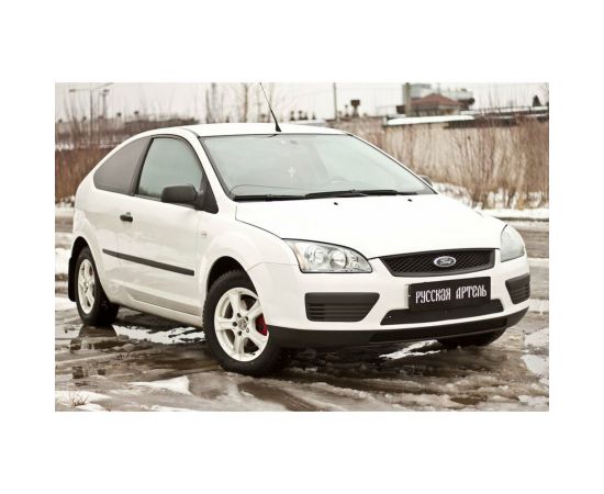 Зимняя заглушка решетки переднего бампера Русская Артель для Ford Focus II 2005-2008 ZRFF2-051802 – изображение 3