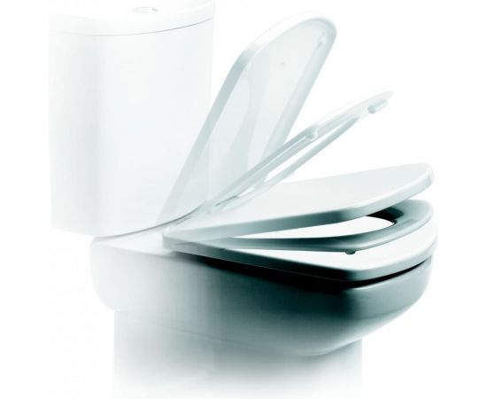 Сиденье с крышкой к компакту DAMA SENSO Roca микролифт, быстросъемное, дюропласт Россия 00016615 – изображение 3