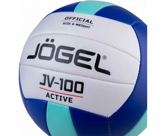 Волейбольный мяч Jogel JV-100, синий/мятный BC21 1/50 УТ-00019884 – изображение 4