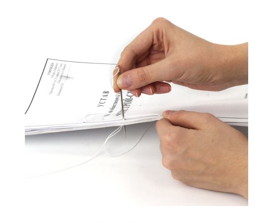 Лавсановая нить для прошивки документов BRAUBERG белая, диаметр 2 мм, длина 250 м, ЛШ 640, 604988 – изображение 5