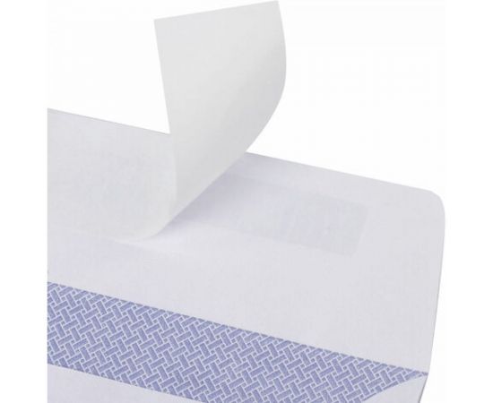 Конверты BRAUBERG Е65 110х220 мм, отрывная лента, ""Куда-Кому"" 80г/м2 комплект 100 шт, внутренняя запечатка 112195 – изображение 5