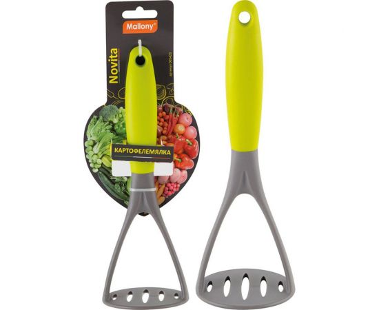 Картофелемялка-толкушка Mallony Novita из нейлона с цветной ручкой из TPR 005423 