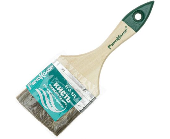 Плоская кисть РемоКолор Стандарт Лазурь, 3-75 мм, 01-3-330 