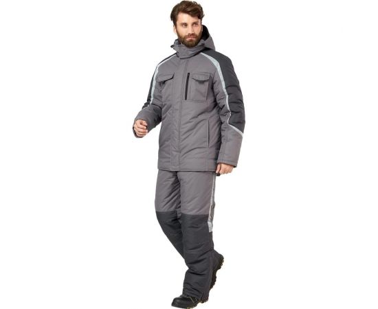 Костюм Эксперт Спецодежда Финикс, серый/темно-серый, зимний, р. 52-54, рост 170-176 6446000031653 