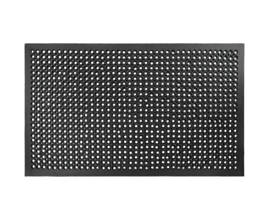 Входной коврик LAIMA EXPERT резиновый, грязесборный, перфорированный, 90x150 см, толщина 12 мм 607816 