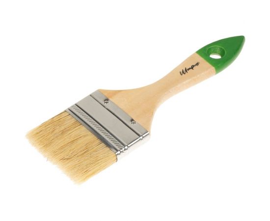 Плоская кисть ООО Гранд Пак штрих 25 мм, деревянная ручка, натуральная щетина 8641 
