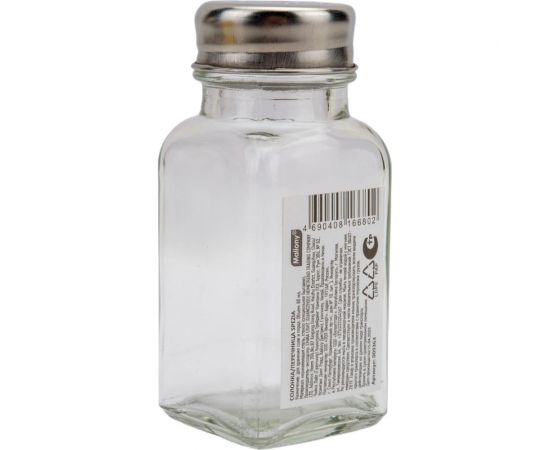 Солонка-перечница Mallony SPEZIA 80 мл, стекло, нержавеющая сталь 009363 