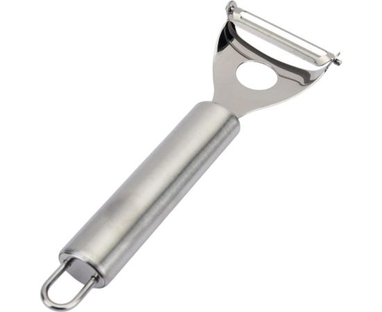 Овощечистка из нержавеющей стали с горизонтальным лезвием Mallony NIMBUS, 17,5*5,5 см, овал ручка/подвес 007420 