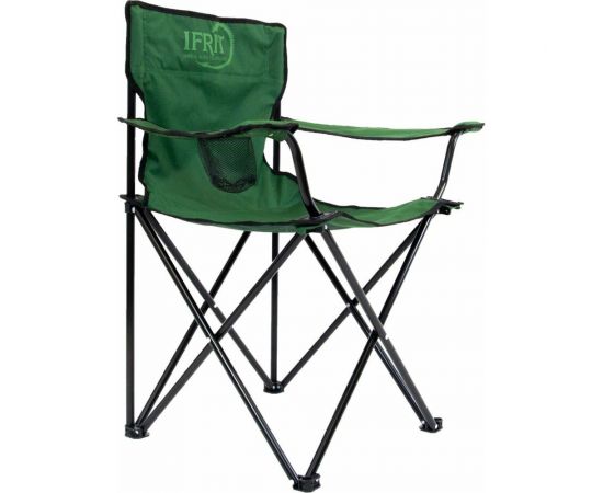 Кресло с подстаканником Ifrit Gerion сталь, 600D oxford, зеленый МКТ-994 