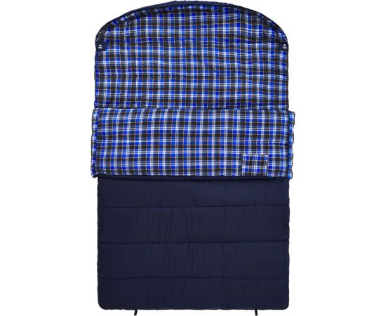 Двухместный спальный мешок с фланелью Jungle Camp Glasgow Double цвет синий 70962 – изображение 2