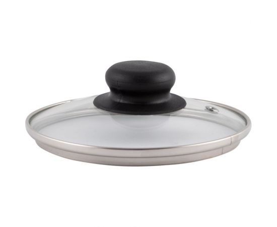 Стеклянная крышка с ручкой Mallony 14 см, металлический обод, паровыпуск 987020 – изображение 2