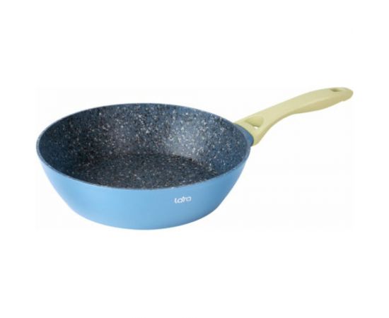 Сковорода Lara SANTORINI WOK 24 см, 2.1 л Granit, индукционное дно, крышка, ручка soft touch LR01-12-24 – изображение 2