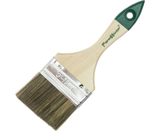 Плоская кисть РемоКолор Стандарт Лазурь, 3-75 мм, 01-3-330 – изображение 2