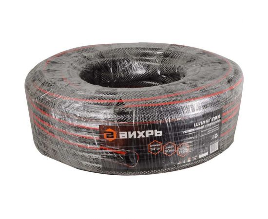 Армированный усиленный поливочный шланг Вихрь премиум, ПВХ, пищевой, трехслойный, 3/4"", 50 м 73/7/2/8 – изображение 3