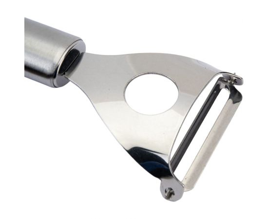 Овощечистка из нержавеющей стали с горизонтальным лезвием Mallony NIMBUS, 17,5*5,5 см, овал ручка/подвес 007420 – изображение 3