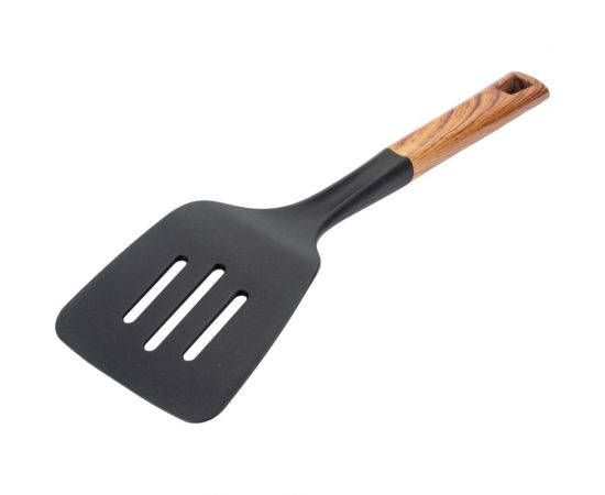 Лопатка Mallony FORESTA с отверстиями из нейлона, с пластиковой ручкой, дизайн под дерево, 33,5x9,8 см 006459 – изображение 3