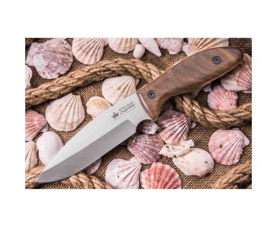 Туристический нож Kizlyar Supreme Fortuna сталь AUS-8 StoneWash рукоять из Кавказского ореха 4650065056953 – изображение 3