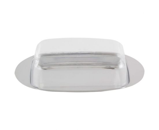 Масленка Mallony OLIATORE нержавеющая сталь, пластиковая крышка, 18х11х4 см 003879 – изображение 3