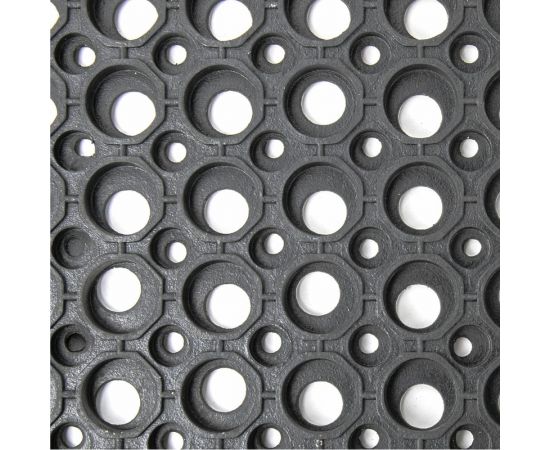 Входной коврик LAIMA EXPERT резиновый, грязесборный, перфорированный, 90x150 см, толщина 12 мм 607816 – изображение 4