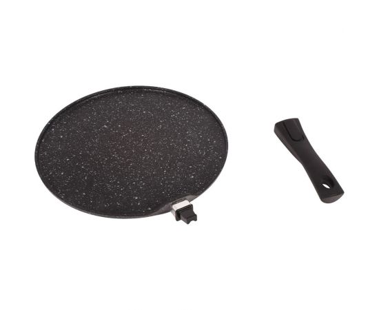 Сковорода-чудушница Kukmara 320мм, со съемной ручкой, АП, темный мрамор счмт321а – изображение 5