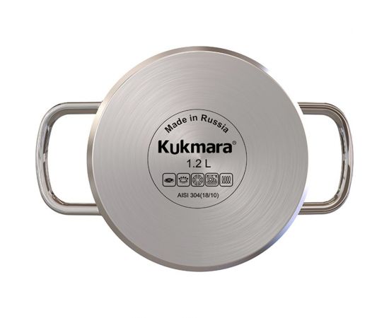 Кастрюля Kukmara SAFIA 1.2 л, 16 см, со стеклянной крышкой SF-CA1216G – изображение 5